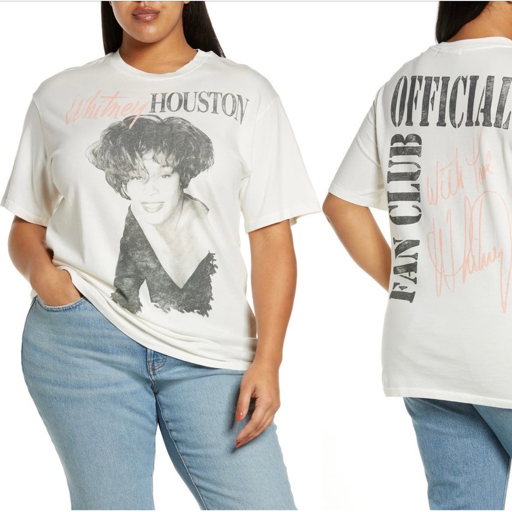 Daydreamer Whitney Fan Club Weekend Graphic Vintage Style Tee Size Large